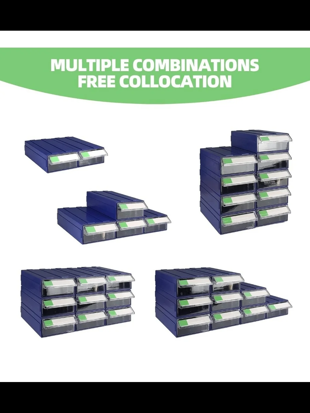 NEW*Storage Box Cabinet, Sewing, Hardware, Craft, 9pcs Drawer Organizer